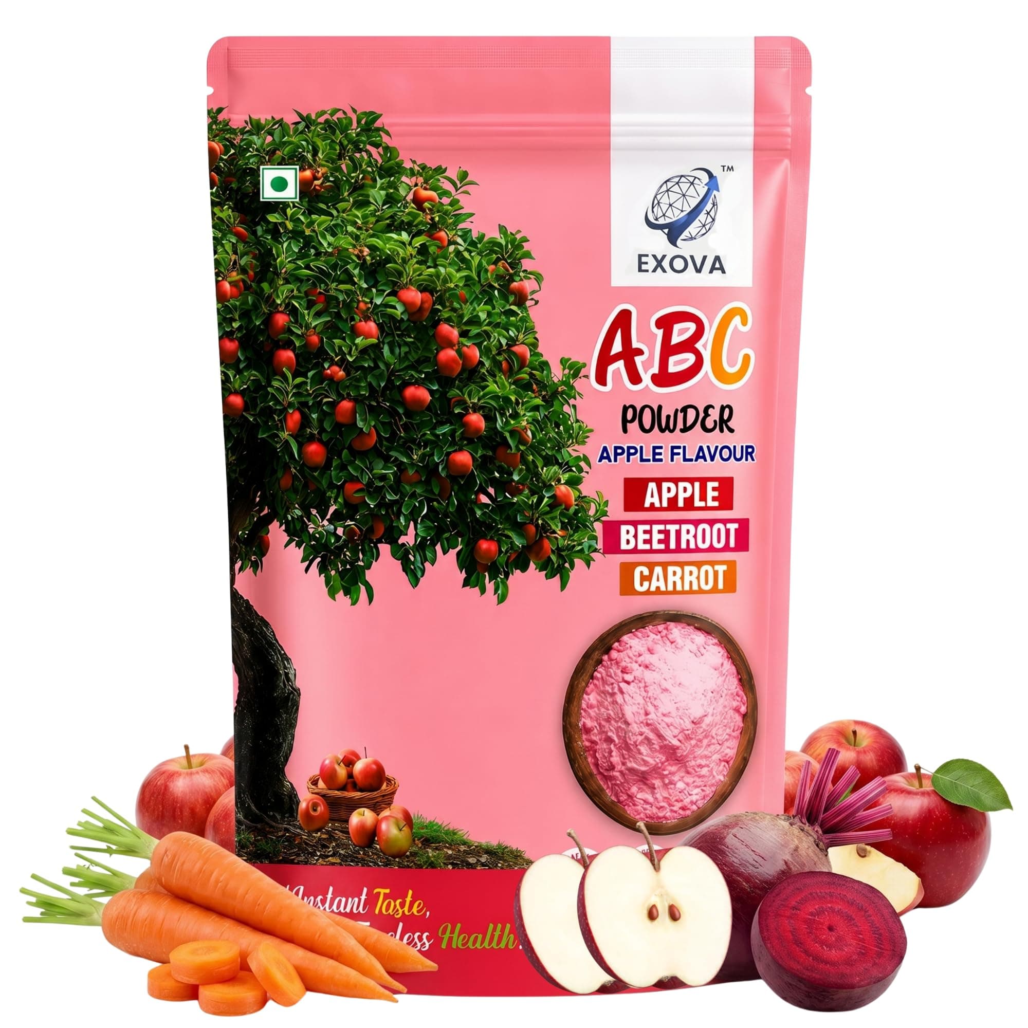 EXOVA ABC Powder (Apple Beetroot Carrot)